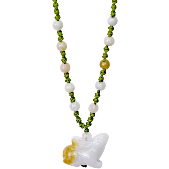 COPY - Rabbit Chinese Zodiac Handmade Jade Necklace Pendant - Picture 2 of 3